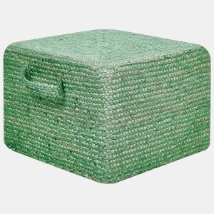 Pufe DHADAR Juta Verde 45 cm 45 cm 30 cm