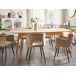 Beliani Mesa de comedor extensible MADOX Beliani Mesa de comedor extensible MADOX Marrón Claro