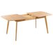 Beliani Mesa de comedor extensible MADOX Beliani Mesa de comedor extensible MADOX Marrón Claro