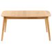 Beliani Mesa de comedor extensible MADOX Beliani Mesa de comedor extensible MADOX Marrón Claro
