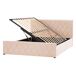 Beliani Cama con almacenaje Terciopelo ROCHEFORT 150x214 Beliani Cama con almacenaje Terciopelo ROCHEFORT 150x214 Beige