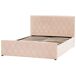 Beliani Cama con almacenaje Terciopelo ROCHEFORT 150x214 Beliani Cama con almacenaje Terciopelo ROCHEFORT 150x214 Beige