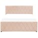 Beliani Cama con almacenaje Terciopelo ROCHEFORT 150x214 Beliani Cama con almacenaje Terciopelo ROCHEFORT 150x214 Beige