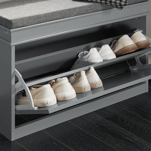 Banco para sapatos com 1 aba FSR82-L-HG SoBuy