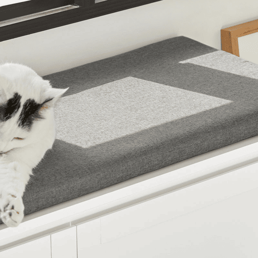 Casa para gatos com 3 tigelas incorporadas FSR136-W SoBuy