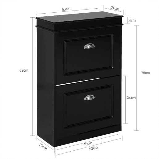 Sapateira com 2 portas FSR78-SCH SoBuy
