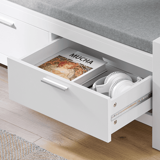 Sapateira de bancada com 2 gavetas FSR74-W SoBuy