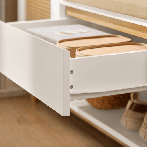 SoBuy Sapateira de bancada 2 prateleiras 1 gaveta FSR128-W