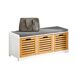 Banco de Almacenamiento con 3 Cubos FSR23-WN SoBuy Banco de Almacenamiento con 3 Cubos FSR23-WN SoBuy Natural