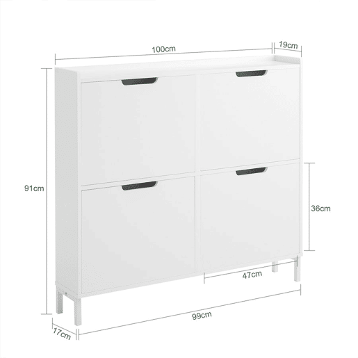 SoBuy Sapateira Estreita 4 abas FSR100-W