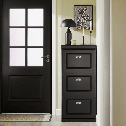 Sapateira com 3 portas com dobradiças FSR94-SCH SoBuy