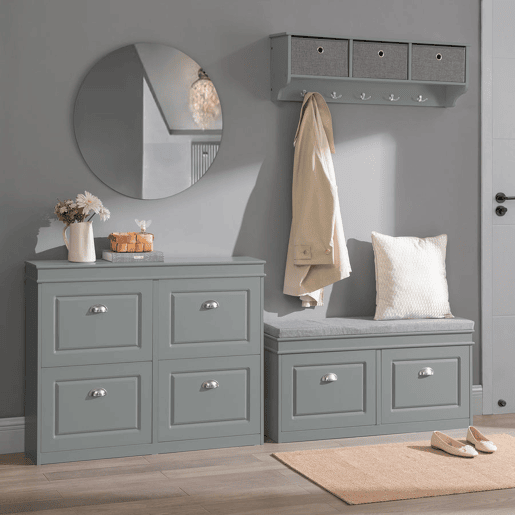 Sapateira com 4 portas FSR79-HG SoBuy