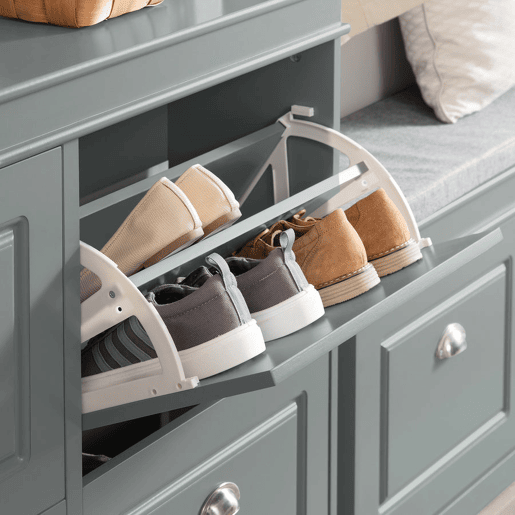 Sapateira com 4 portas FSR79-HG SoBuy