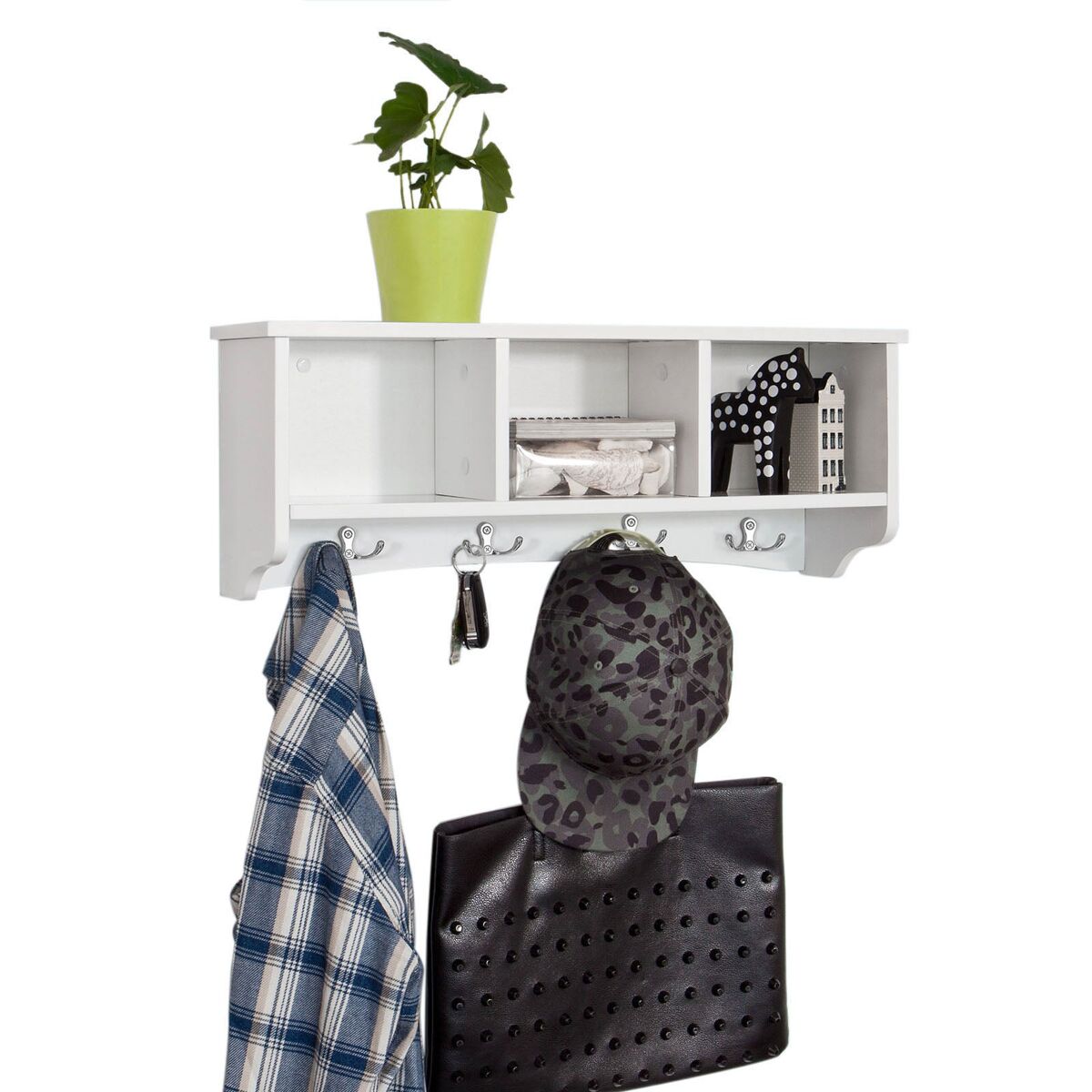 Estantes de pared con 3 compartimentos FRG48-W SoBuy