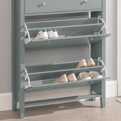 SoBuy Sapateira 2 abas com gaveta 80 x 25 x 108 cm FSR89-HG