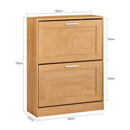 Sapateira com 2 abas FSR137-N SoBuy