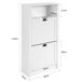 Zapatero con 2 Puertas Abatibles FSR87-K-W SoBuy Zapatero con 2 Puertas Abatibles FSR87-K-W SoBuy Blanco