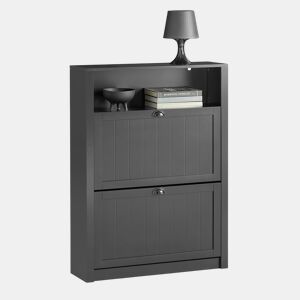 Sapateira estreita com 2 portas basculantes FSR87-SCH SoBuy