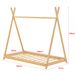 Cama infantil Vimpeli Tipi indio bambú 168x87 Cama infantil Vimpeli Tipi indio bambú 168x87 Natural