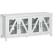 Mueble de TV MDF, Vidrio Templado HOMCOM 130 Mueble de TV MDF, Vidrio Templado HOMCOM 130 Blanco