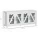 Mueble de TV MDF, Vidrio Templado HOMCOM 130 Mueble de TV MDF, Vidrio Templado HOMCOM 130 Blanco