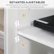 Mueble de TV MDF, Vidrio Templado HOMCOM 130 Mueble de TV MDF, Vidrio Templado HOMCOM 130 Blanco