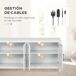 Mueble de TV MDF, Vidrio Templado HOMCOM 130 Mueble de TV MDF, Vidrio Templado HOMCOM 130 Blanco