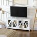 Mueble de TV MDF, Vidrio Templado HOMCOM 130 Mueble de TV MDF, Vidrio Templado HOMCOM 130 Blanco