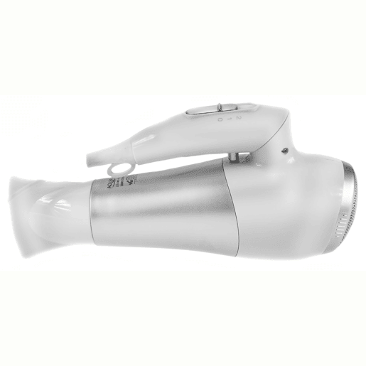 Adler AD2225 Secador de Cabelo para Viagem, Dobrável, Jacto de Ar frio, 2 Níveis de Potência, Bocal 360°, 2200, Cinza branco