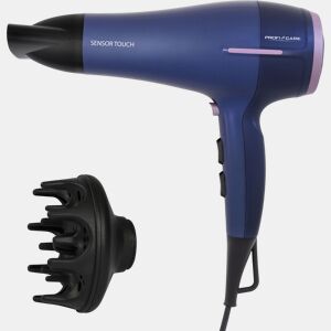 Proficare HTD 3030 Secador de cabelo iónico profissional 3 níveis Temperatura 2 velocidades, 2200, Azul