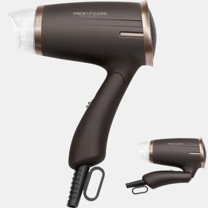 Proficare HT 3009 Secador de Cabelo 2 níveis temperatura viagens, 1400, MarroM