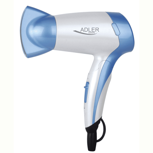 Adler AD2222 Secador de Cabelo para Viagem, Dobrável,Compacto, 2 Níveis de Potência, Bocal 360°, 1200,