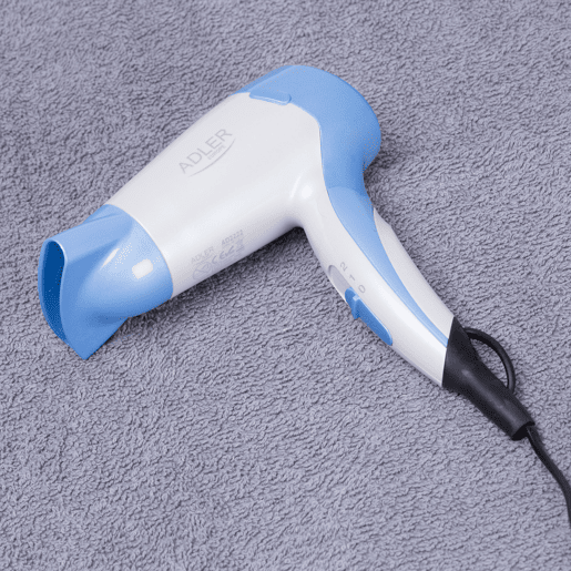 Adler AD2222 Secador de Cabelo para Viagem, Dobrável,Compacto, 2 Níveis de Potência, Bocal 360°, 1200,