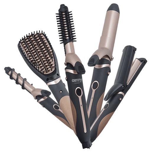Camry CR2024 Set Cabelo 5 em 1 Styling Alisador, Ferro de Caracóis, Estilizador, Escova de Estilizador, 50, Camry CR2024 Set Cabelo 5 em 1 Styling Alisador, Ferro de Caracóis, Estilizador, Escova de Estilizador, 50,