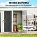 Cobertizo de Jardín Acero Galvanizado, PP Outsunny 147 Cobertizo de Jardín Acero Galvanizado, PP Outsunny 147 Negro