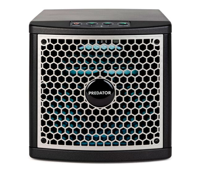Glaziar predator s141uv purificador aire ionizador, purifica desinfecta aire y superficies al 99,99%, hasta 140m² mando, 20, negro