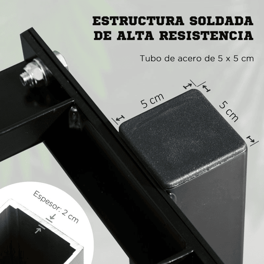 SPORTNOW Suporte para Halteres de 2 Níveis Suporte de Armazenamento para Halteres de Aço para Ginásio em Casa Carga Máxima 270 kg 92,5x50,5x80,5 cm Preto