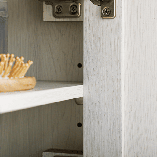 kleankin Armário Casa de Banho de Parede Móvel Casa de Banho de Parede com 2 Portas e Prateleiras de Armazenamento para Cozinha Entrada Corredor 60x19,5x52,5 cm Branco e Madeira