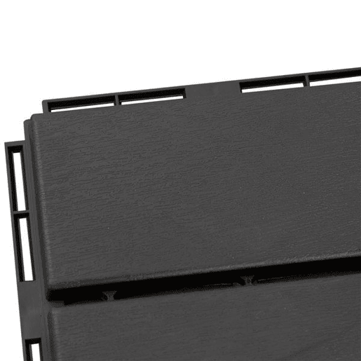 Outsunny Conjunto de 9 Estrados 30x30cm com Área de 0.81 m² para Exterior e Interior Estrados com Sistema Click com Superfície Antiderrapante para Balcão Terraço Jardim Preto