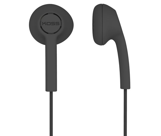 Koss ke5 auriculares con cable, cascos intraurales in ear de botón, earphones compatible con smartphones, , negro