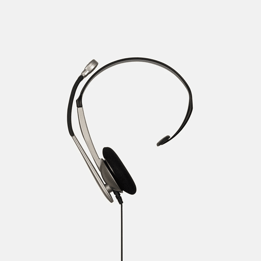 KOSS CS95i Auricular com Fio e Microfone com Cancelador de Ruído, Auscultadores Mono para Videoconferência, Dorado