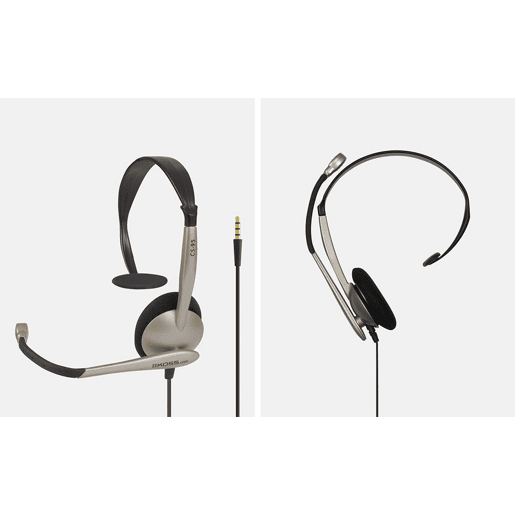 KOSS CS95i Auricular com Fio e Microfone com Cancelador de Ruído, Auscultadores Mono para Videoconferência, Dorado