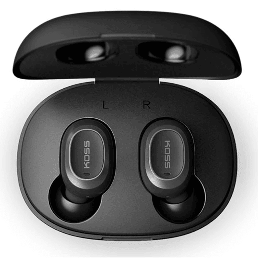 KOSS 96816 Auscultadores Intra-Auriculares Bluetooth sem fios com Microfone Incorporado, In Ear Earbuds Desportivos, , Preto