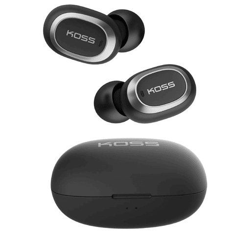 KOSS 96816 Auscultadores Intra-Auriculares Bluetooth sem fios com Microfone Incorporado, In Ear Earbuds Desportivos, , Preto