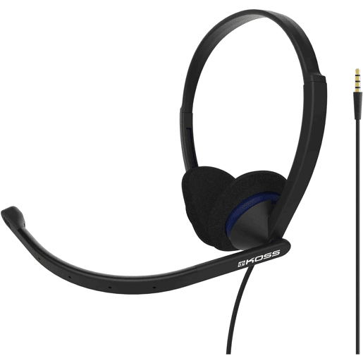 KOSS CS200i Auricular com Fio e Microfone com Cancelador de Ruído, Auscultadores para Videoconferência, , Preto