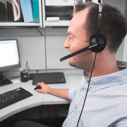 KOSS CS200i Auricular com Fio e Microfone com Cancelador de Ruído, Auscultadores para Videoconferência, , Preto