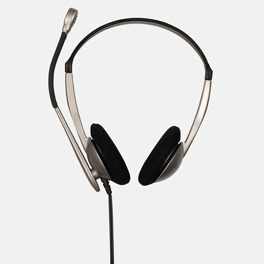 KOSS CS100i Auricular com Fio e Microfone com Cancelador de Ruído, Auscultadores para Videoconferência, Dorado
