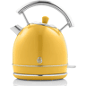 SWAN SK14630YELNEU Retro Chaleira Eléctrica 1,8 L, Jarro Elétrico, Aço Inoxidável sem BPA, Vintage, Sem Fios, 3000, Amarelo