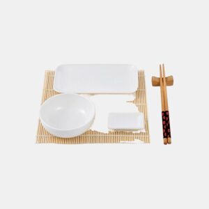 Conjunto de sushi Masterpro Q3565 Porcelana Branco Bambu (12 pcs)