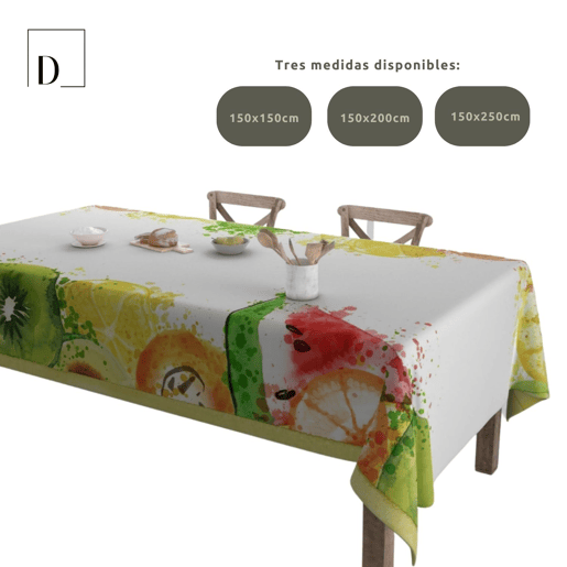 Toalha de mesa antimanchas MACKAY 150x250cm